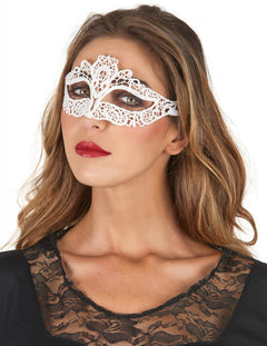 Máscaras loup blanc