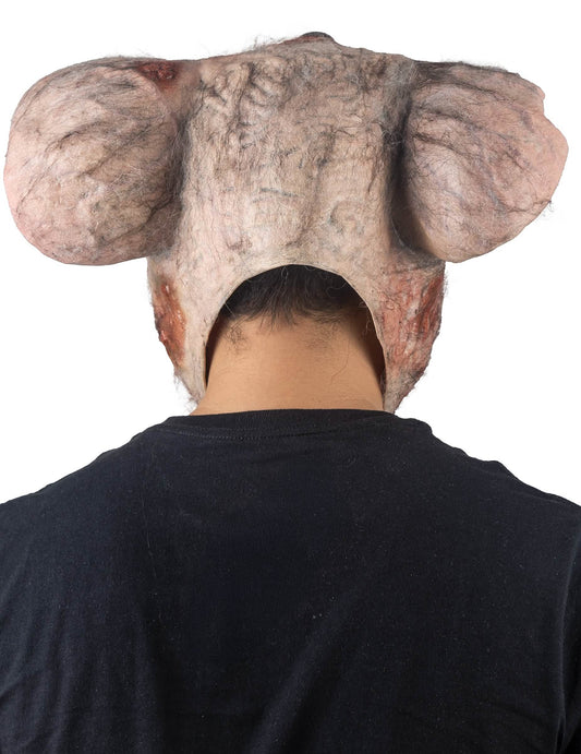 Vue de dos du masque intégral rat de laboratoire