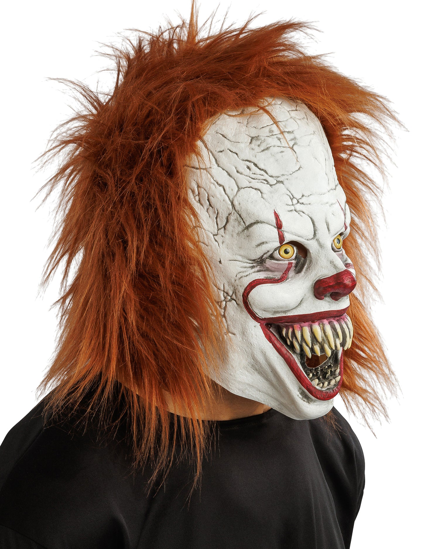 Máscara de látex de payaso asesino de lujo para adulto