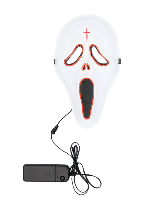 Máscara LED fantasma asesino adulto