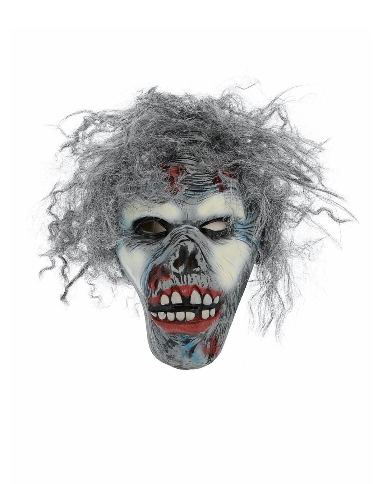 Vista frontal de la máscara de zombie para adulto