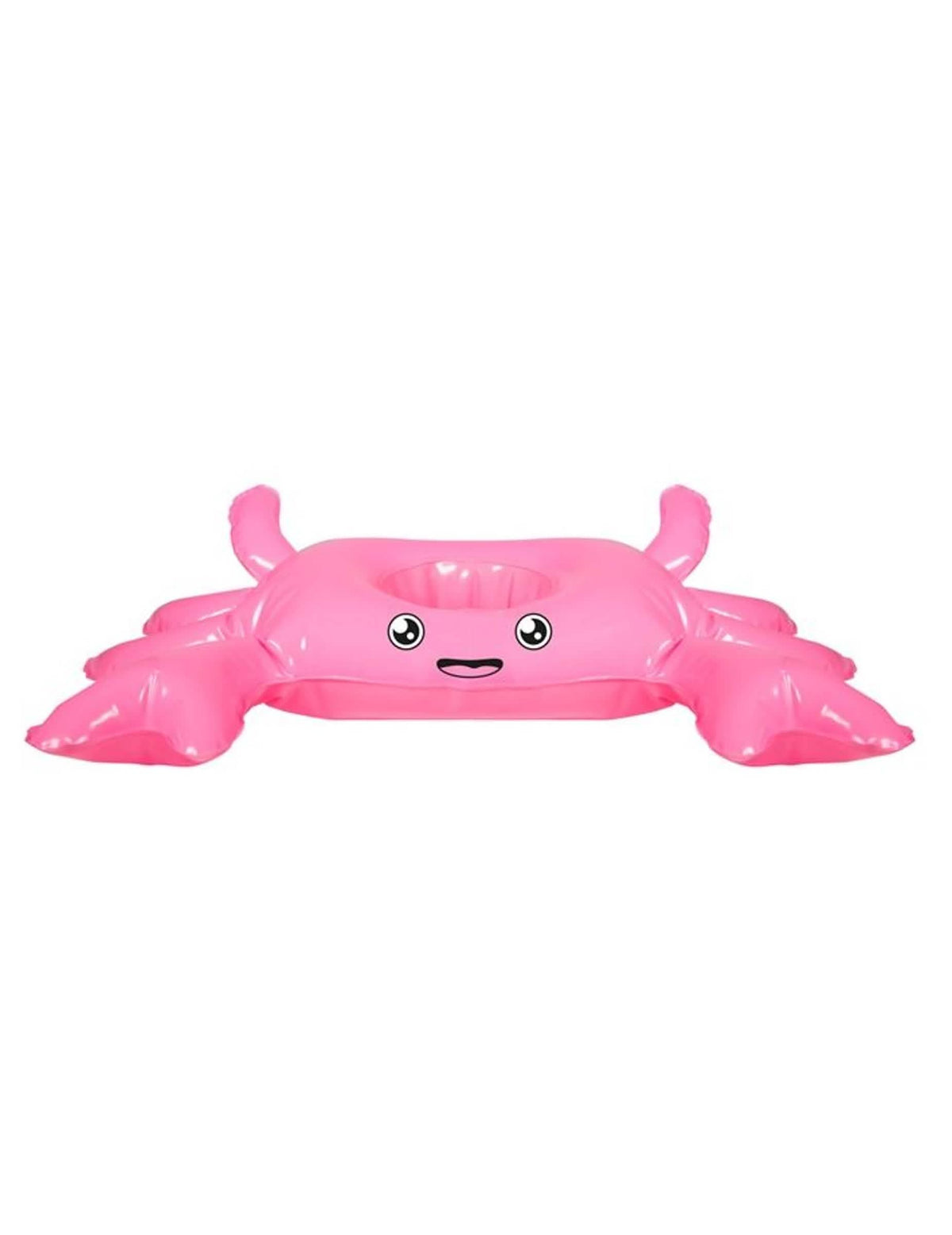 Mini bouée pour boissons Crabe pour adulte rose