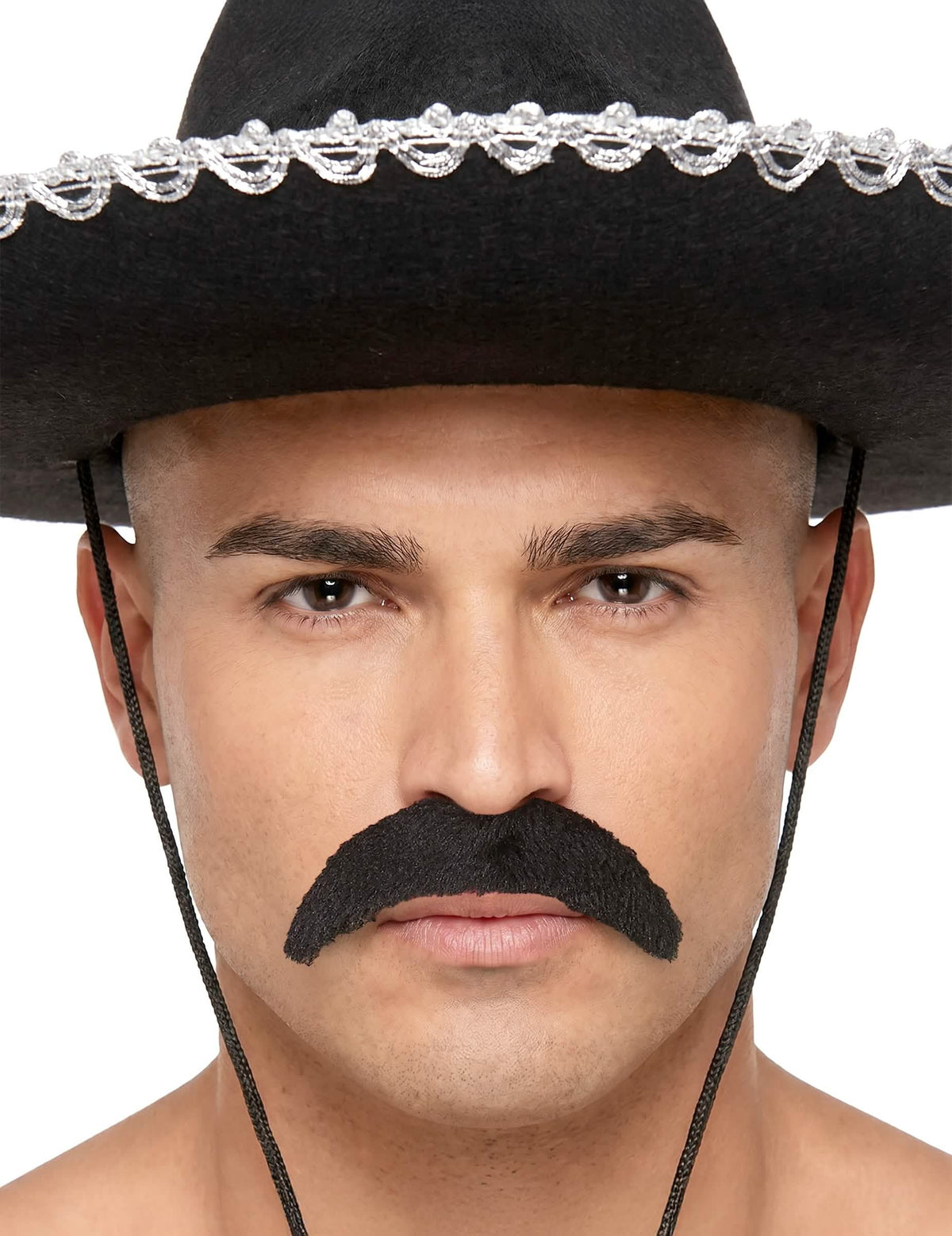 Bigote negro adulto mexicano