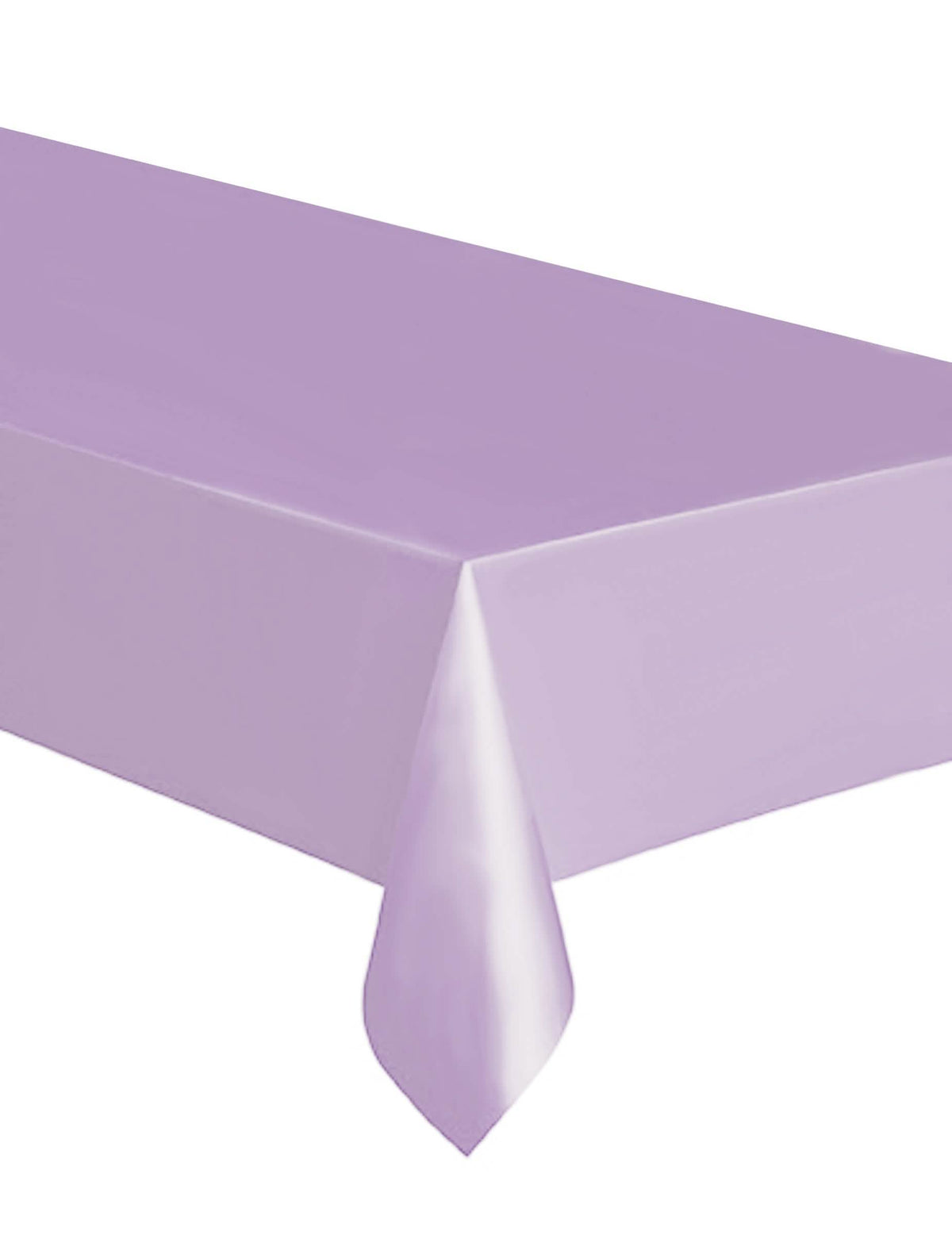 Mantel rectangular de plástico lavanda desechable para fiesta