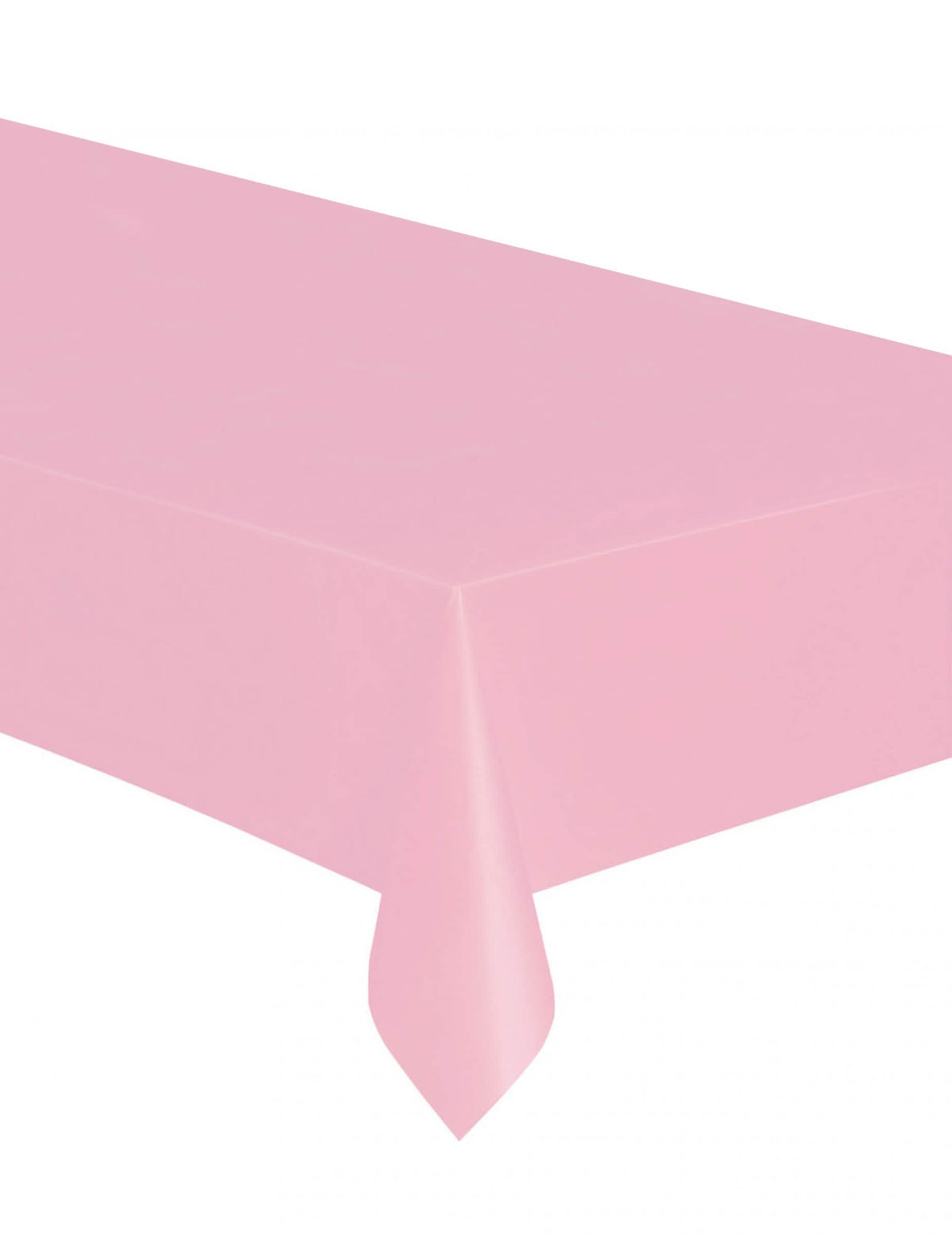 Mantel rectangular de plástico rosa claro