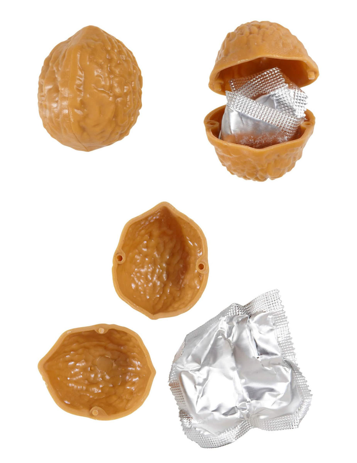 Nueces con preservativo para adulto marrón