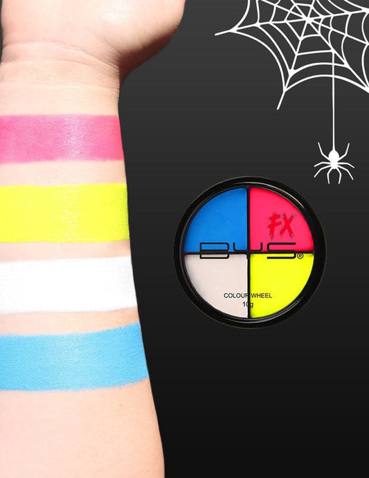 Paleta de maquillaje 4 colores neón 10 g
