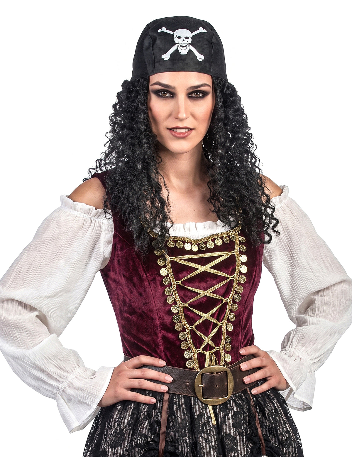 Peluca de pirata para hombre