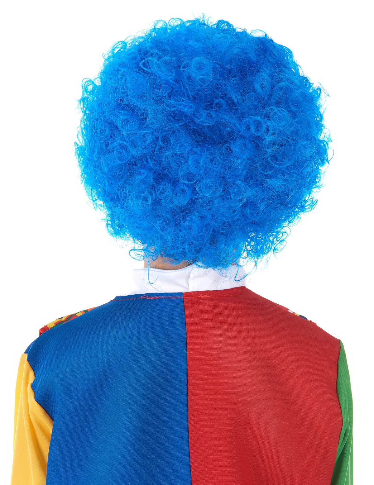 Vista trasera de la peluca de payaso para niño