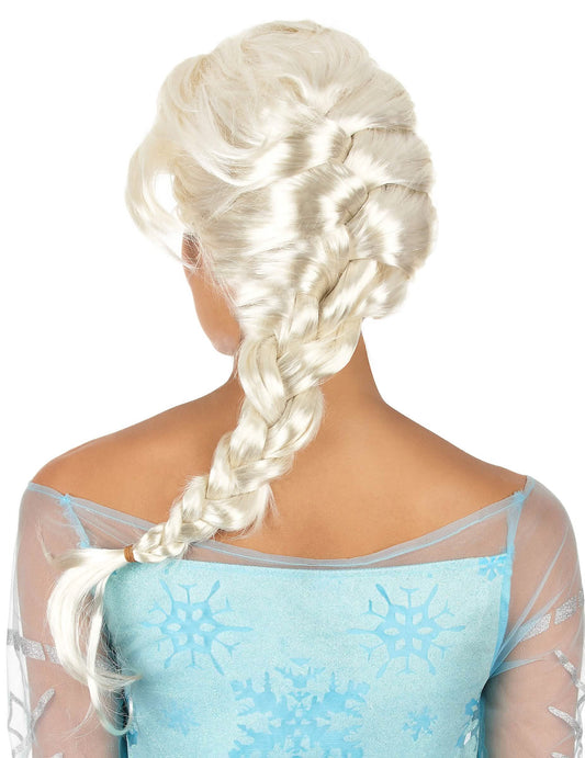 Peluca mujer rubia trenza
