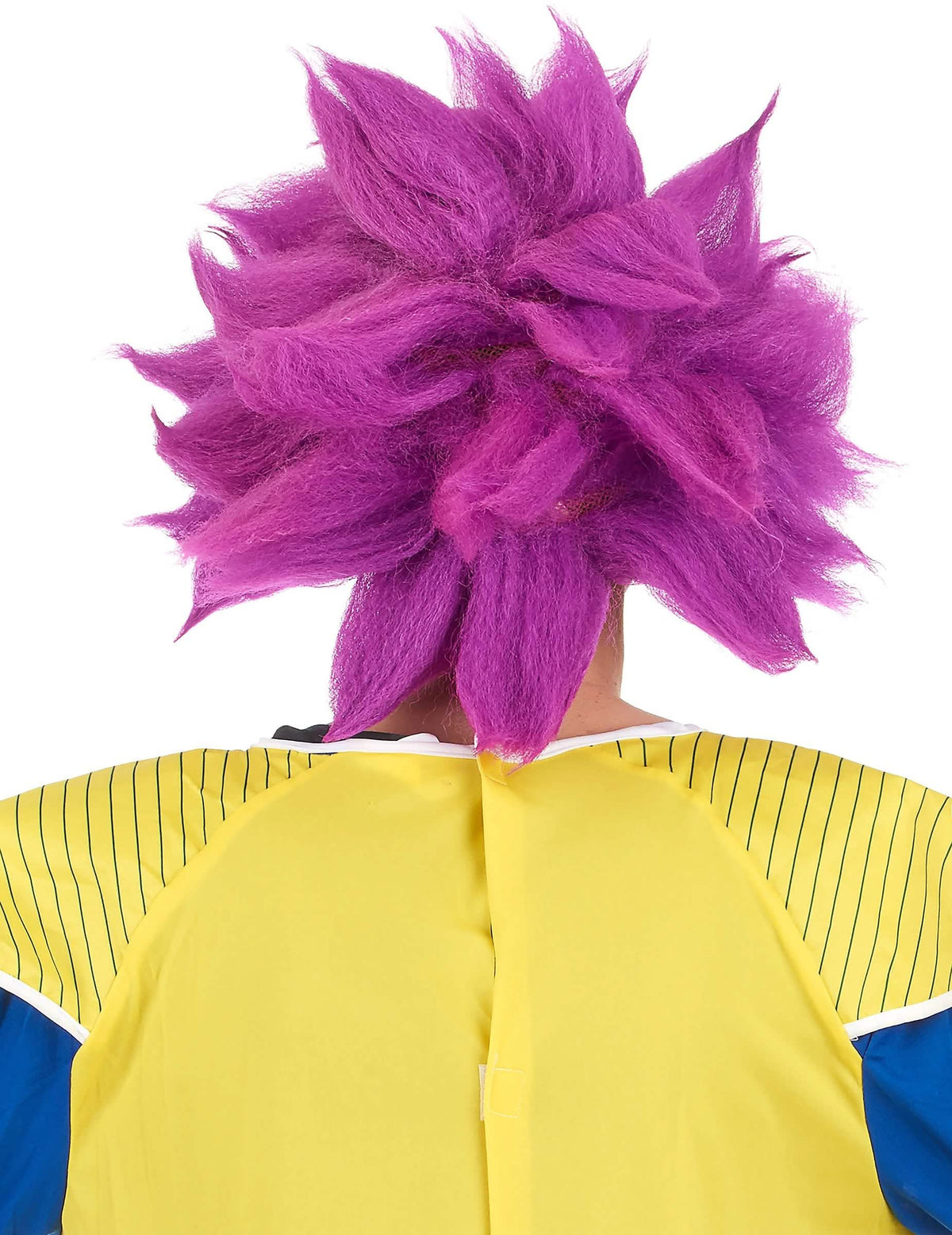 Vista trasera de la peluca dragon ball / manga para adulto