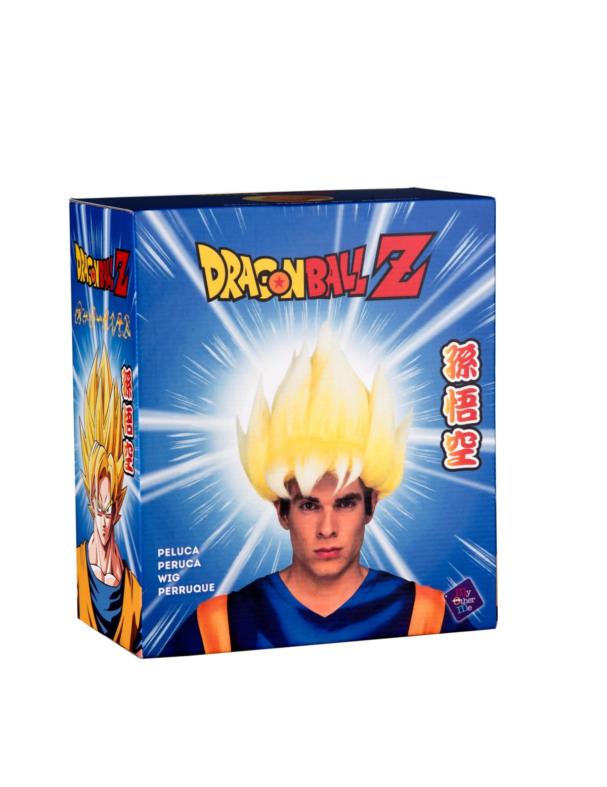 Caja de embalaje de la peluca Super Saiyan Goku Dragon Ball™ para adulto