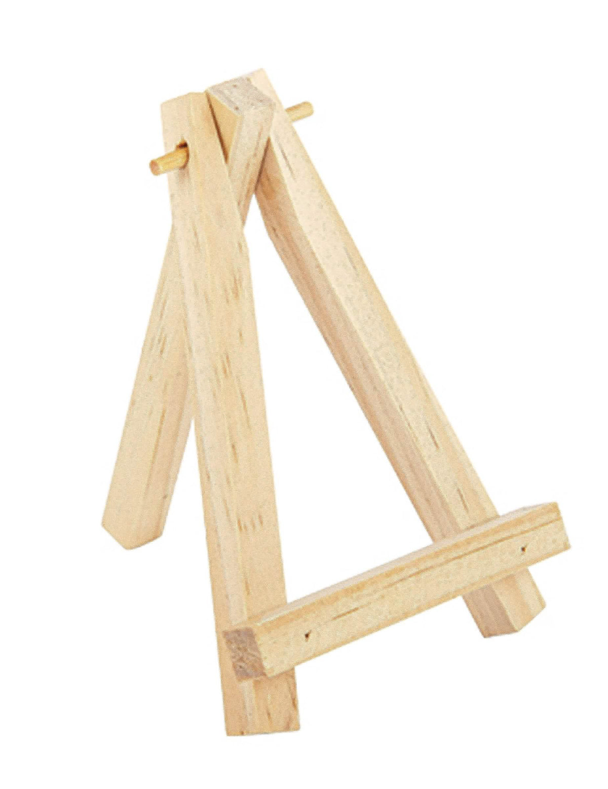 Porta menú de caballete de madera para buffet natural