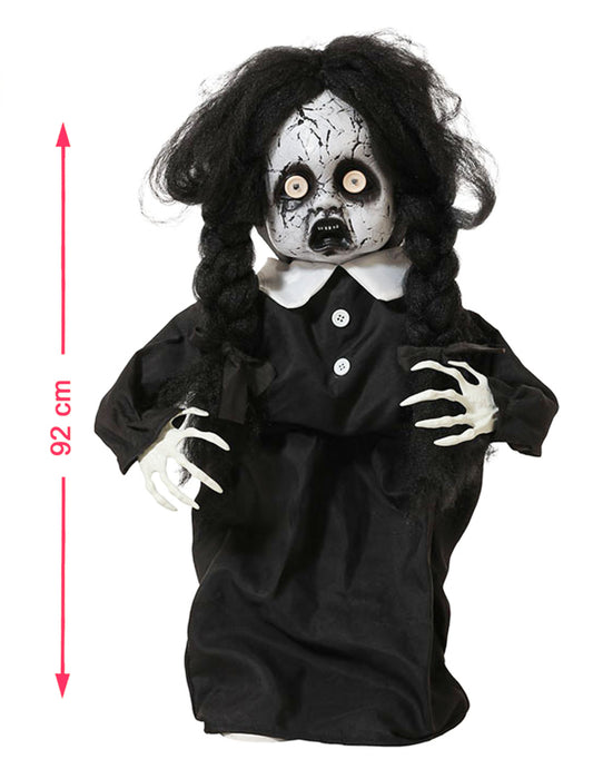 Muñeca animada gótica iluminada 92 cm