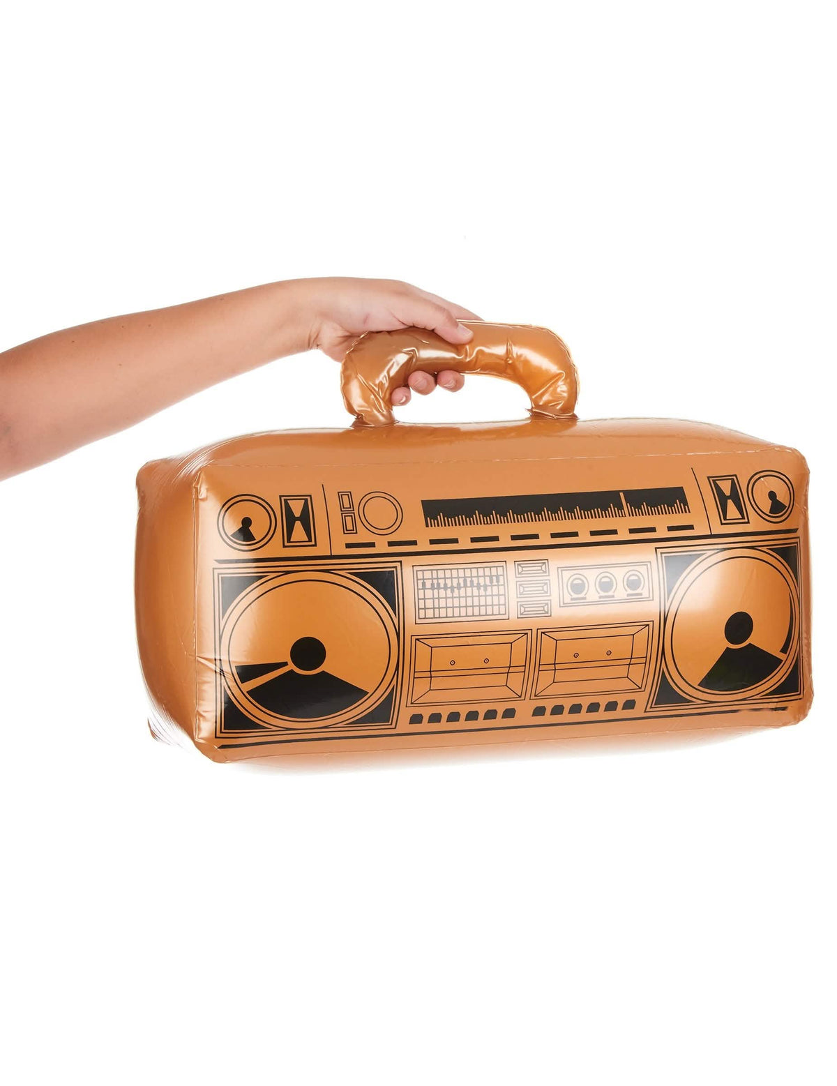 Radio carry me de mano por el asa del Radio carry me para adulto dorado
