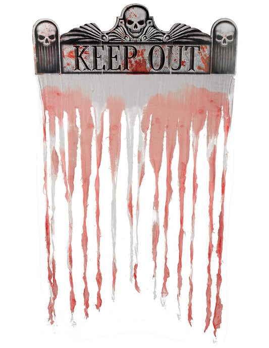 Vue d'ensemble du rideau de porte Halloween