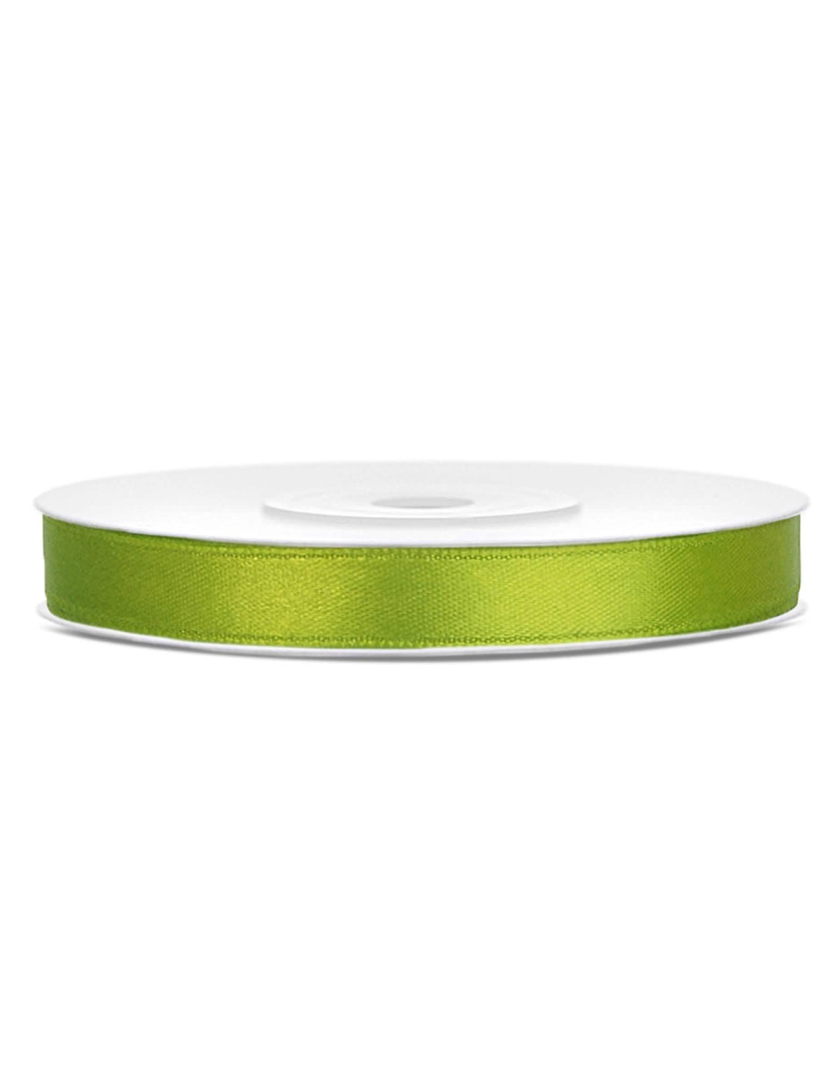 Cinta de satén decorativa para manualidades verde manzana