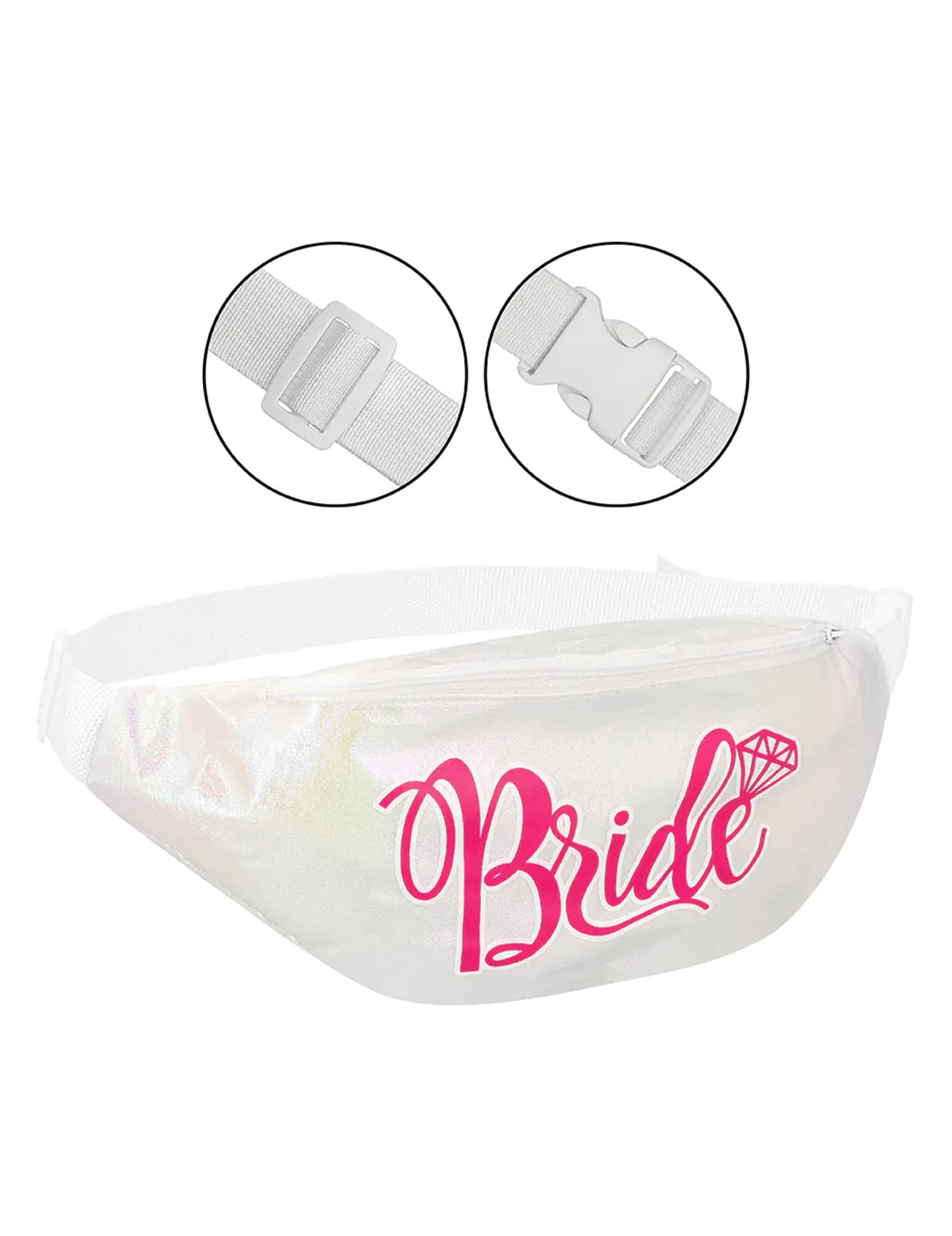 Sac banane Bride blanc adulte