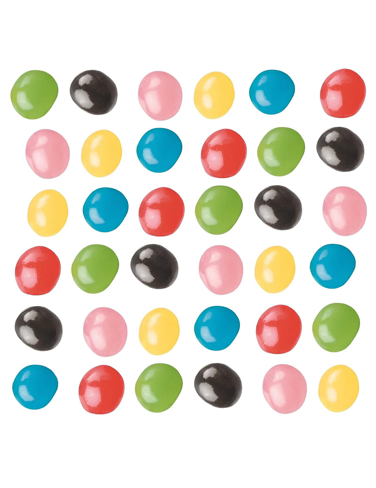 Detalle de los caramelos multicolores de la bolsa de caramelos Dragibus Haribo para fiesta
