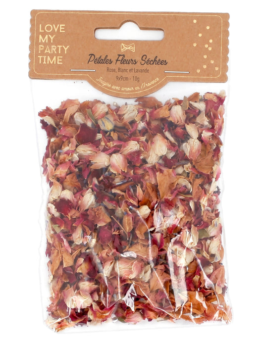 Pétalos de flores secas 10g