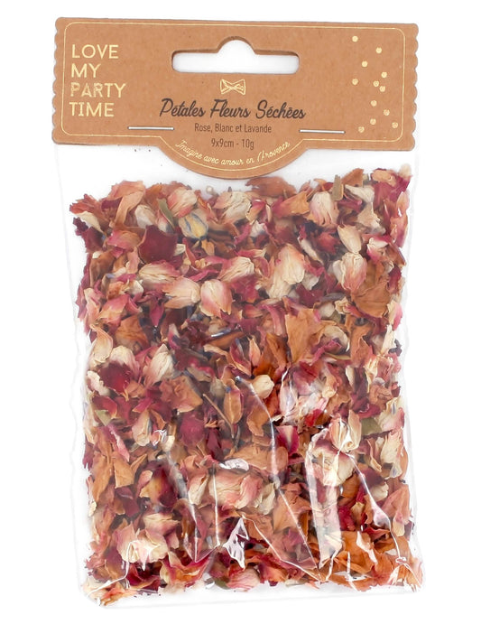 Pétalos de flores secas 10g