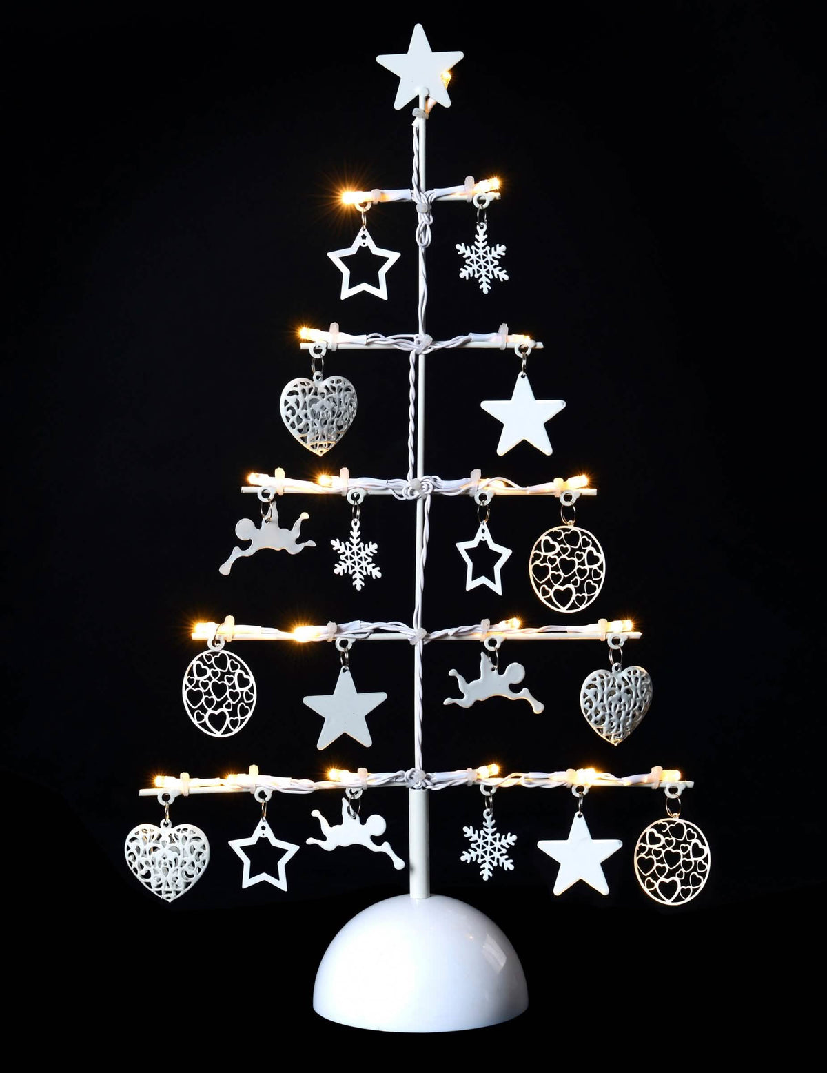 Decoración de árbol luminoso para la casa blanco con 19 LED