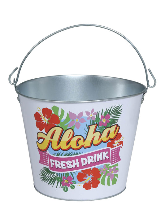 Vue de face du seau à boissons Aloha Hawaï