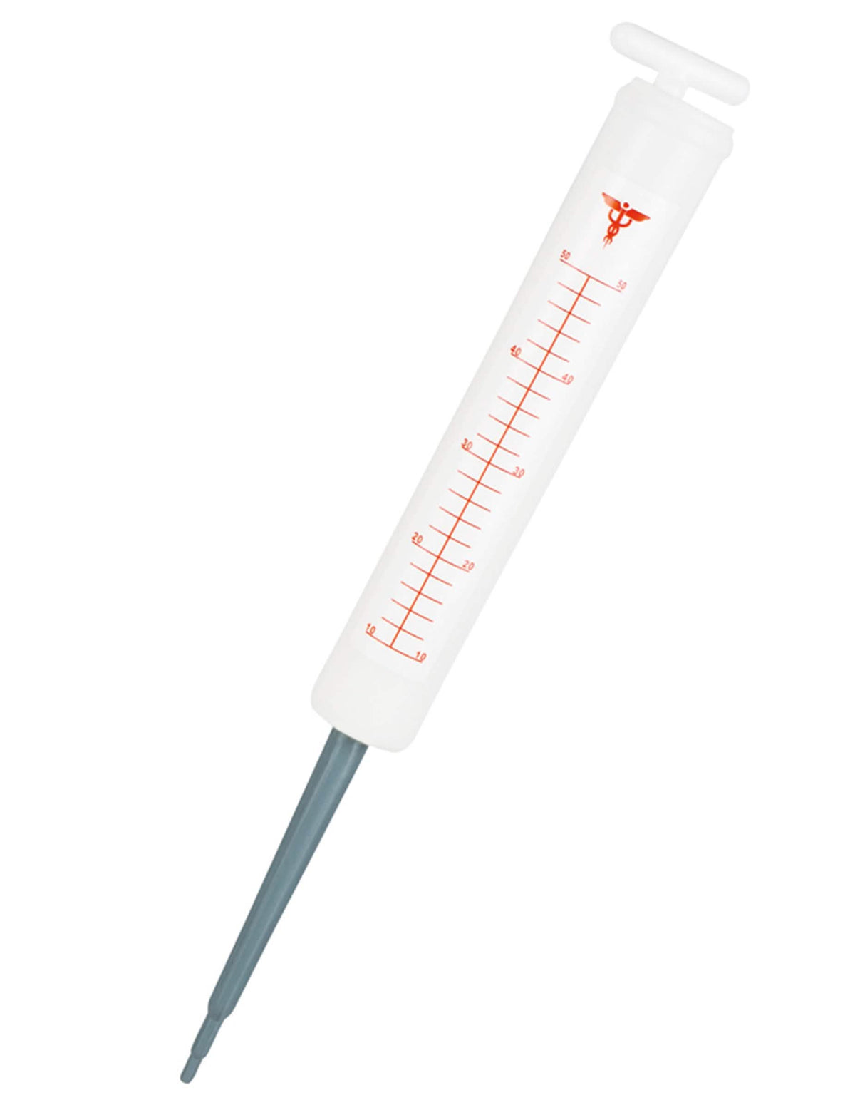 Jeringa gigante carry me de médico para adulto blanca y rojo