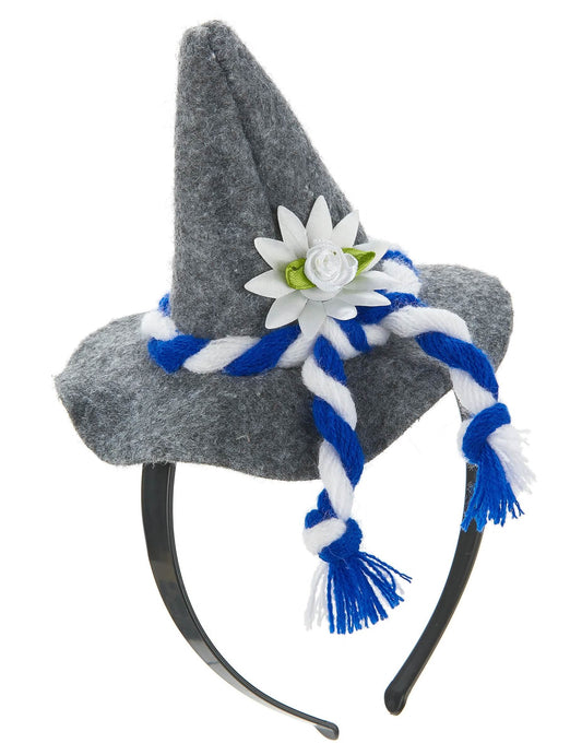 Diadema mini sombrero bávaro adulto