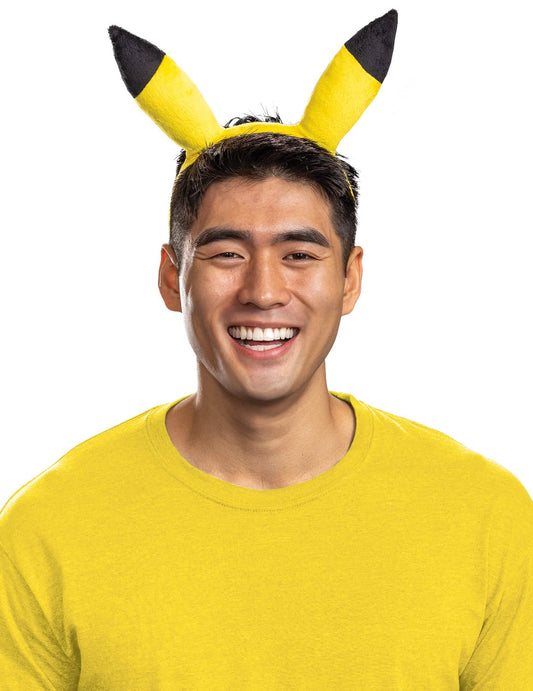 Vue de face du serre tête Pikachu pokémon
