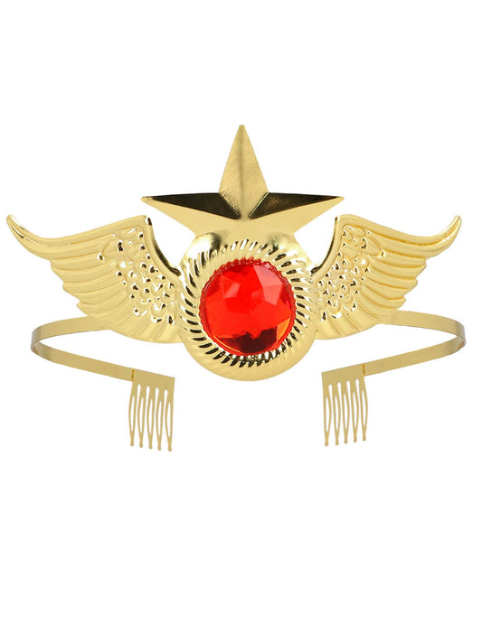 Diadema de superheroína para adultos