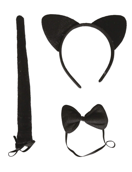 Set de gato negro para adulto