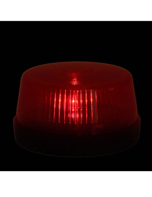 Effet lumineux rouge en fonctionnement de la sirène lumineuse et sonore pour fête