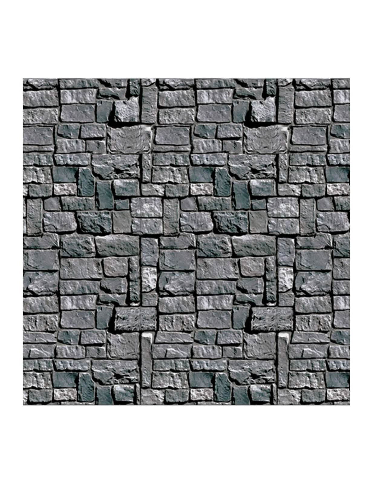 Decoración de pared de piedra para halloween gris