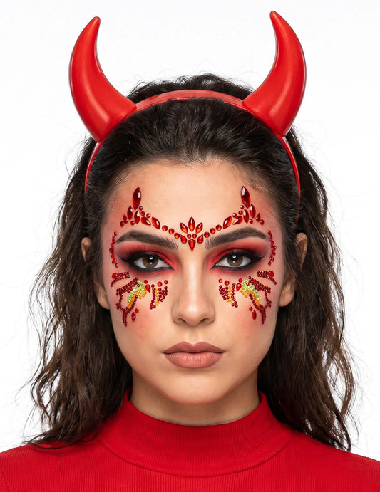 Adhesivos de strass diablo ardiente