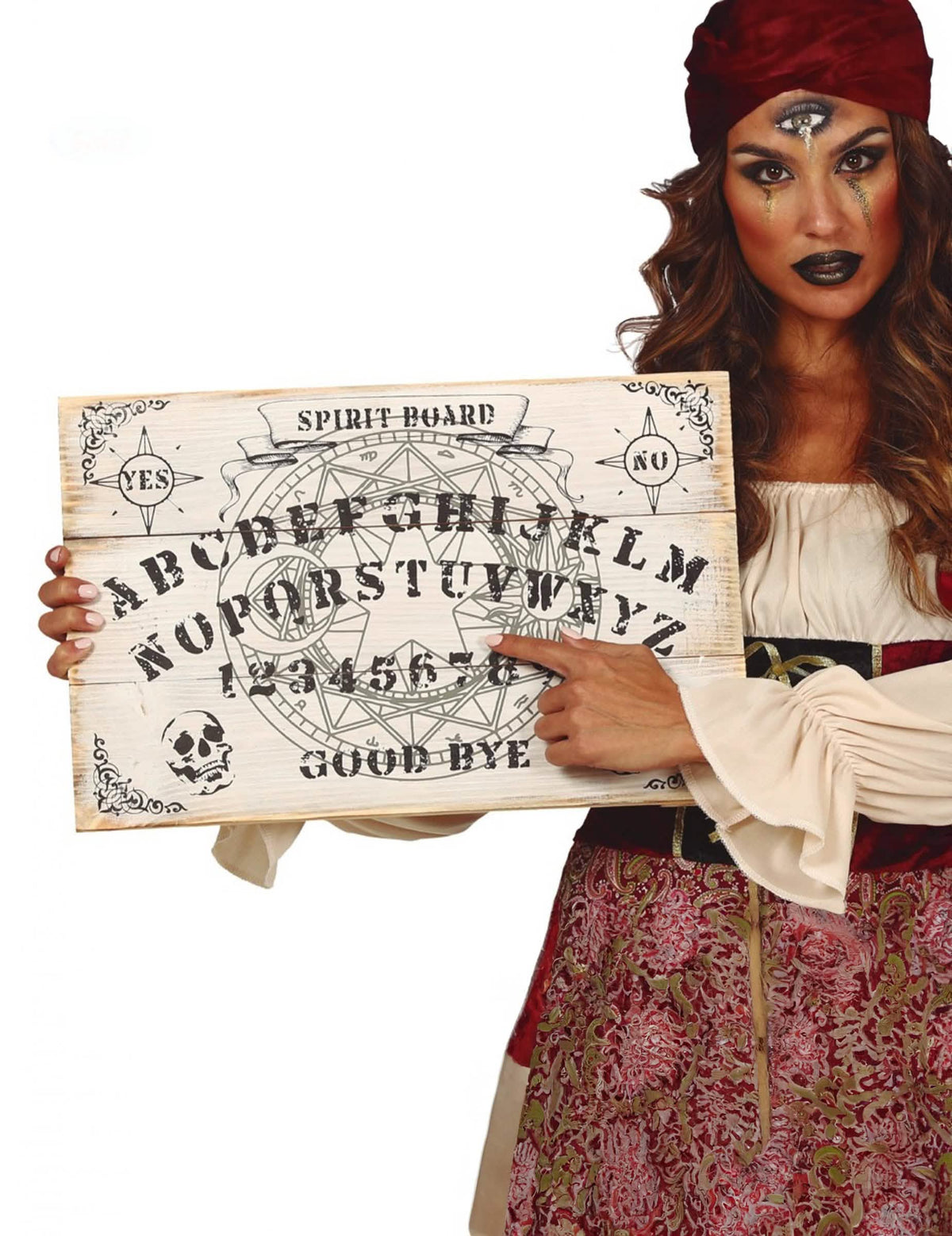 Tabla ouija de madera 48 x 32 cm