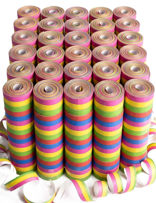 30 rollos de serpentinas 4 m