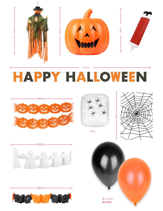 Kit de decoración de Halloween económico