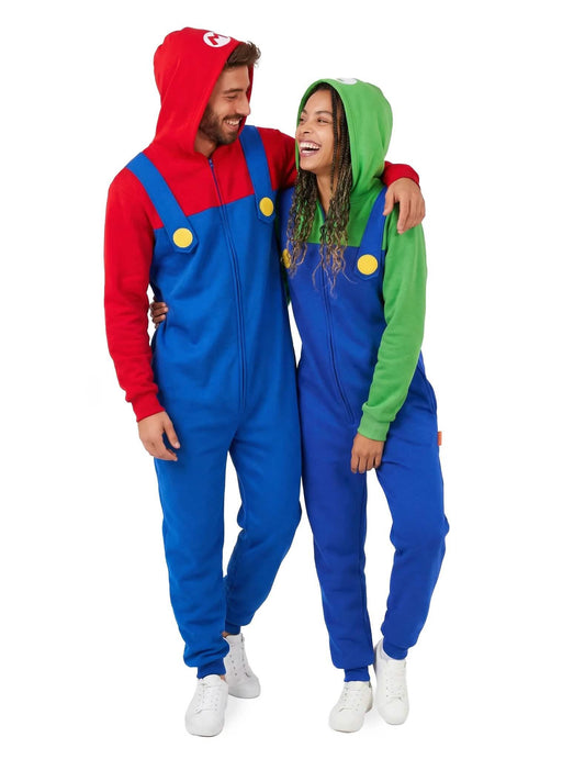 Disfraz de pareja Mario™ y Luigi™ para adultos