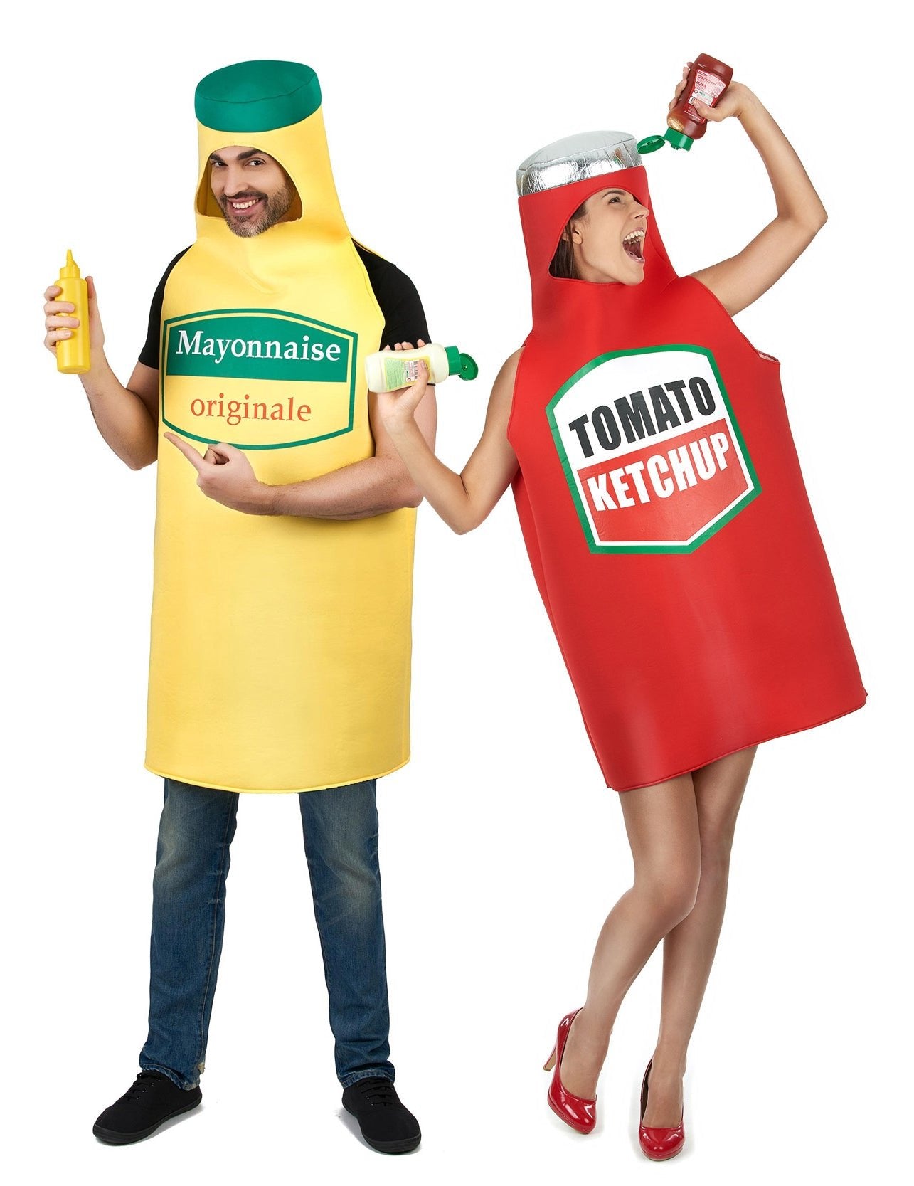 Disfraz de pareja Mayonesa y ketchup
