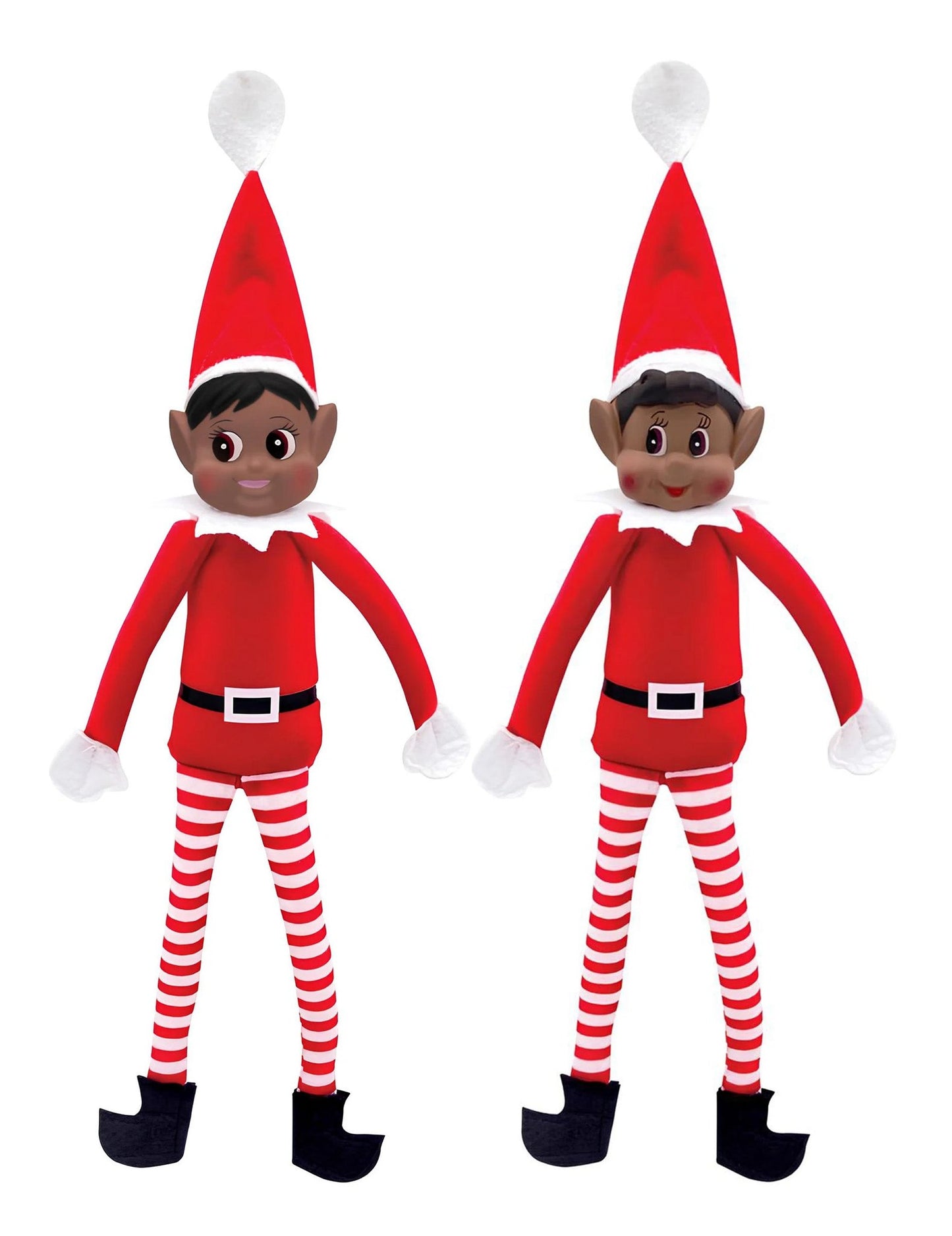Dúo de duendes traviesos navideños Pimpon y Clochette