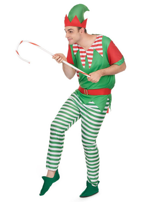 Disfraz pareja elfo Navidad adulto
