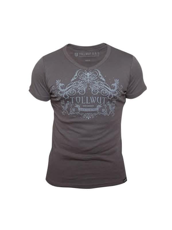 camisetas street wear BLISS para hombre marrón con motivo gráfico