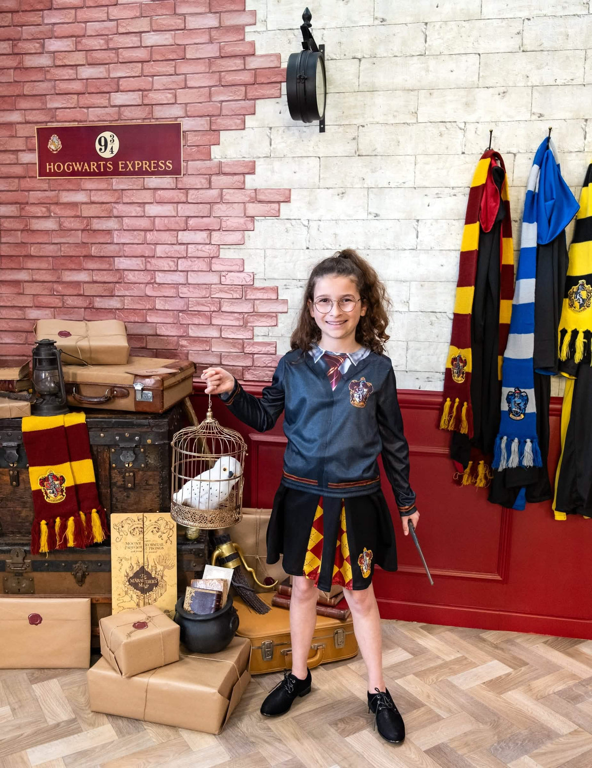 Top avec jupe Gryffondor Harry Potter pour fille gris et rouge