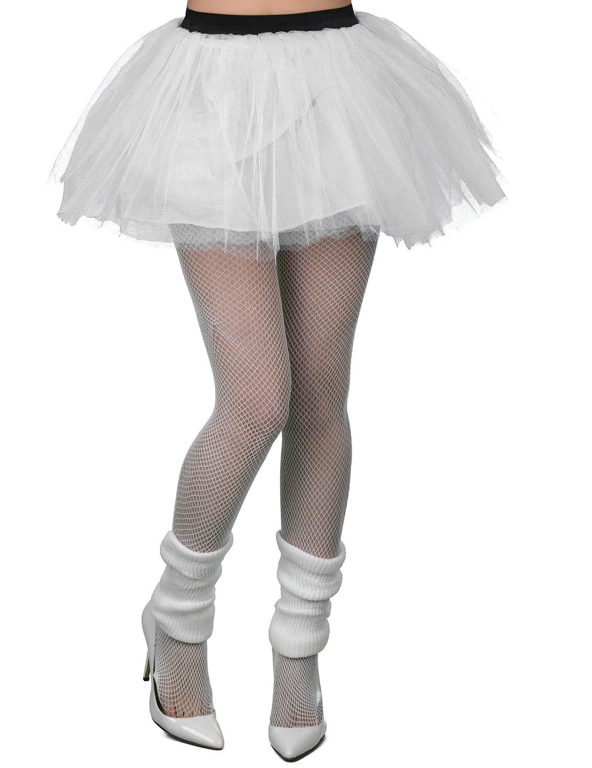 Tutu para mujer blanco en tul vaporoso