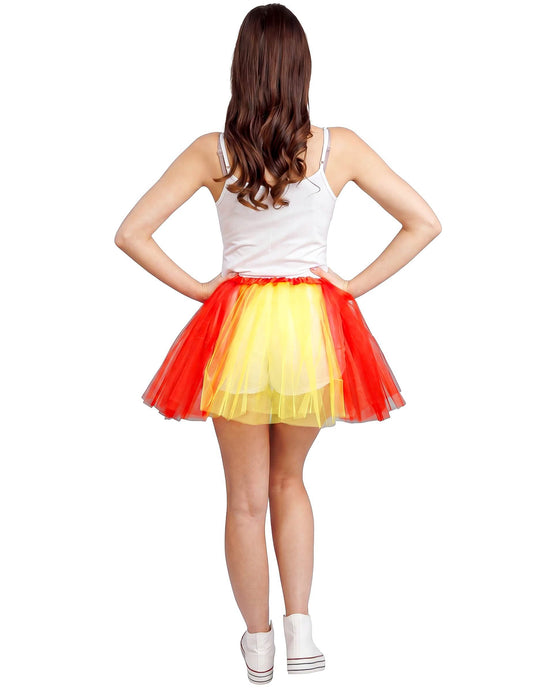 Tutu hincha rojo y amarillo España 39 cm