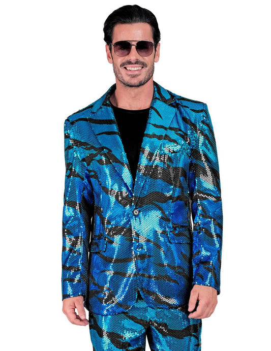 Chaqueta de lentejuelas Blue Wave para adultos