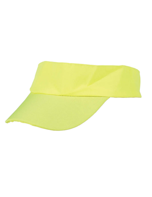 Visera neón amarilla para adulto