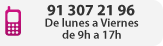 0 474 958 930. De lunes a viernes. De 9:00 a 17:00.