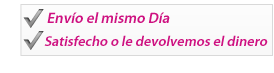 Env&iacute;o el mismo d&iacute;a. Si no est&aacute;s satisfecho, te devolvemos el dinero
